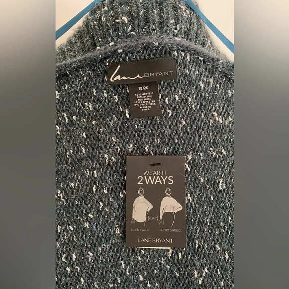 NWT Lane Bryant Wear-2-Ways Cardigan Sweater Size 18/20 - Picture 8 of 12